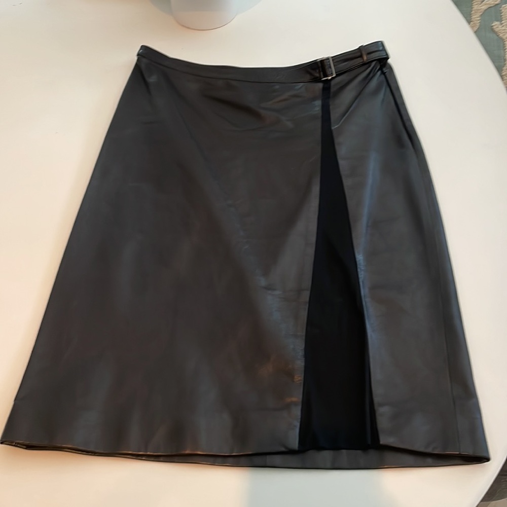 GUCCI ICONIC BLACK LEATHER SKIRT